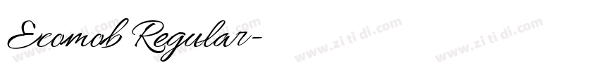 Ecomob Regular字体转换 Ecomob Regular字体转换